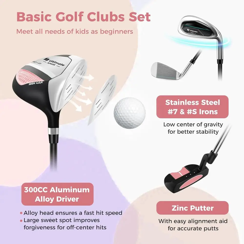 Youth Golf Club Set with Stand - Golf Equipment For Kids recension och pris