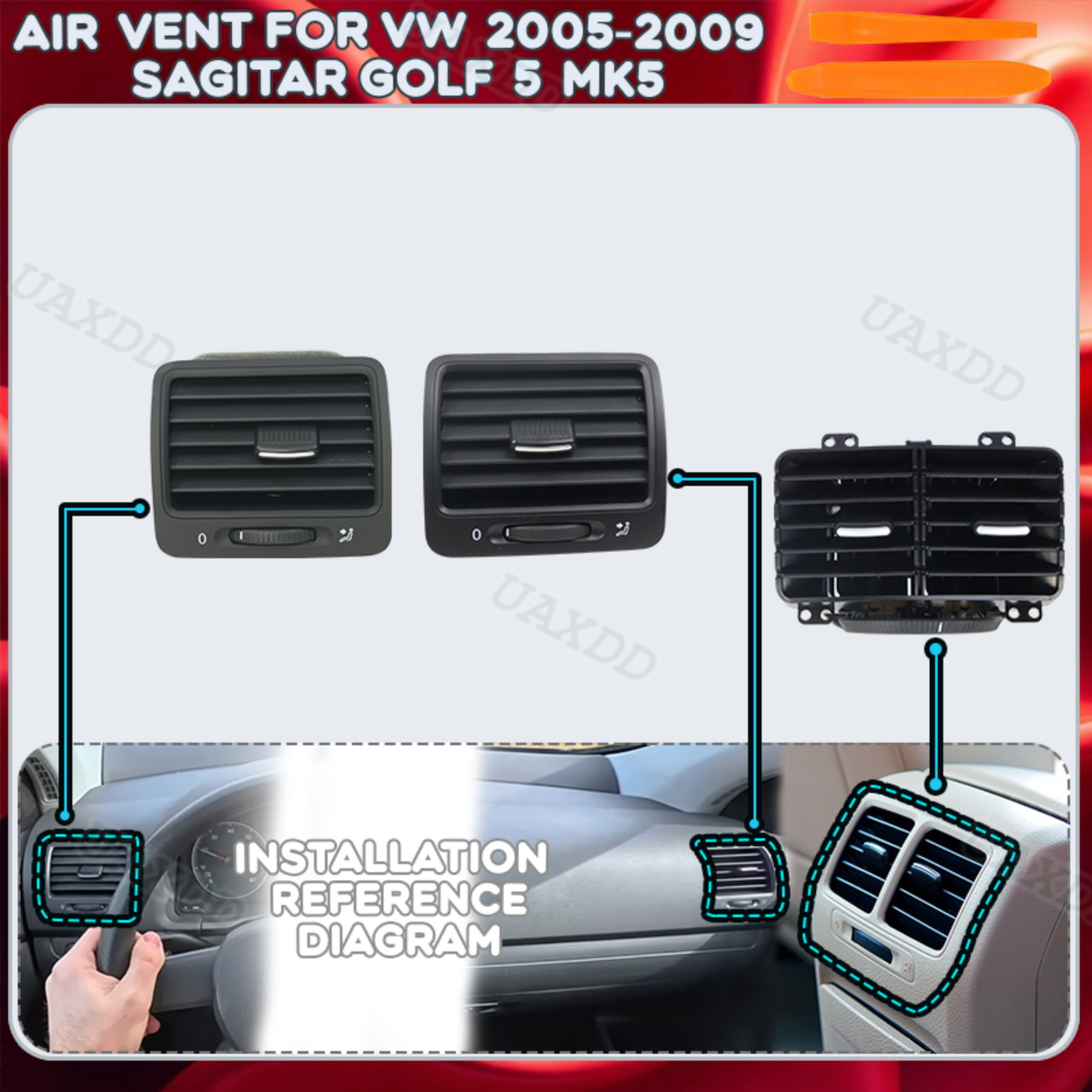 Parts Vent Car for VW 2005-200 - Golf Equipment Outlet recension och pris