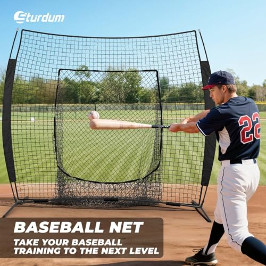 7 x 7 Feet Baseball Net, Baseb - Practice Net Hitting recension och pris