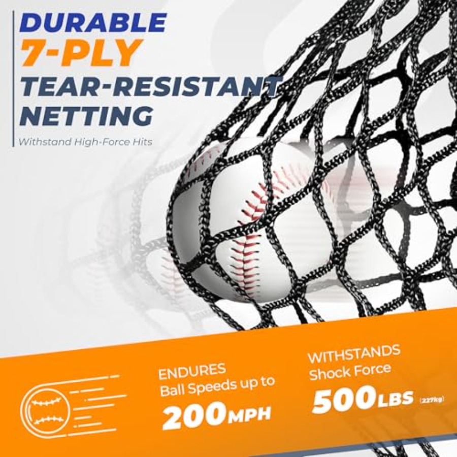 7 x 7 Feet Baseball Net, Baseb - Practice Net Hitting recension och pris