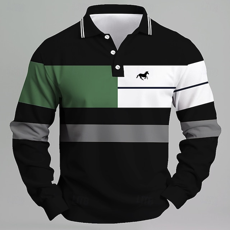 Men's Striped Printed Unicorn  - Golf Equipment Logo recension och pris