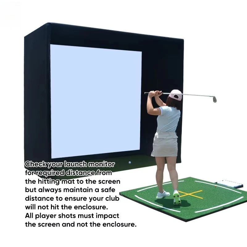 Golf Simulator Enclosure Nets  - Practice Net Hitting recension och pris