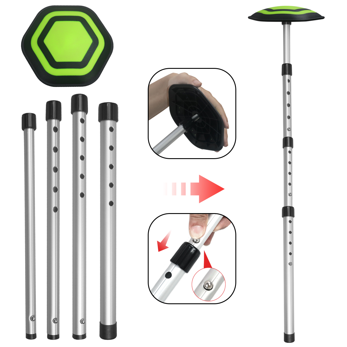 Golf 4-section bag stand alumi - Golf Scorecard Holder recension och pris